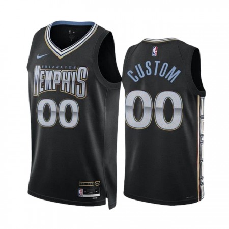 Maillot Basket Homme Memphis Grizzlies Personnalisé 2022-23 Nike City Edition Noir Swingman